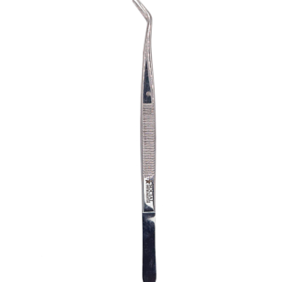 Pinça Maryam Para Algodão Ângulo Duplo 16cm Aço Inox.