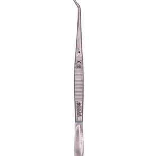 Pinça Clínica Para Algodão 15cm com Trava Aço Inox.