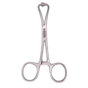 Pinça Backhaus Atraumática, ponta boleada 11cm