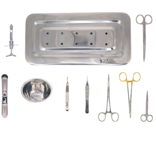Kit Instrumental Bichectomia intermediário 10 Itens