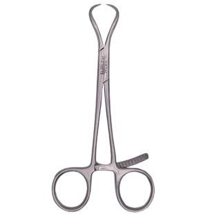 Pinça Backaus de Redução com cremalheira 13cm