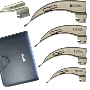 Kit Laringoscópio com 5 Lâminas