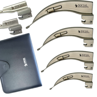 Kit Laringoscópio com 6 Lâminas