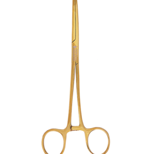 Pinça Rochester Pean Curva Plasma Dourada