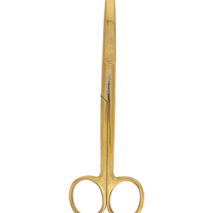 Tesoura Cirúrgica Romba/Romba Reta Plasma Dourada