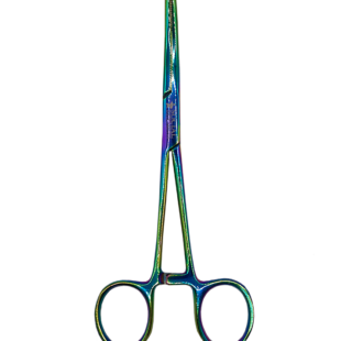 Pinça Kocher Dente de Rato Curva Plasma Furta-cor