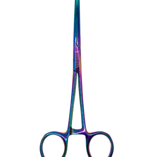 Pinça Kocher Dente de Rato Reta Plasma Furta-cor