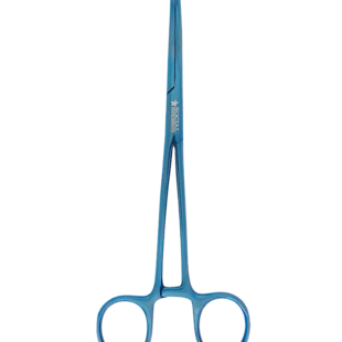 Pinça Rochester Pean Curva Plasma Azul
