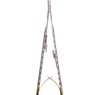 Porta Agulha Castroviejo Mola invertida Com Videa 14cm Curva