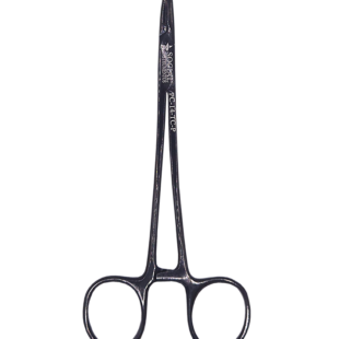 Porta Agulha Mayo Hegar com Videa e Plasma Preto Curvo