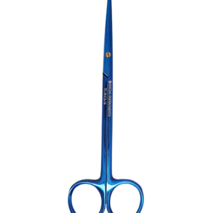 Tesoura Metzembaum Com Videa 16cm Curva Plasma Azul
