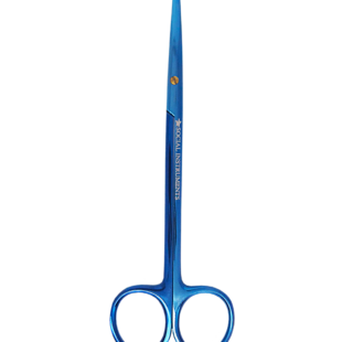 Tesoura Metzembaum Reta Plasma c/ Videa 16cm Azul