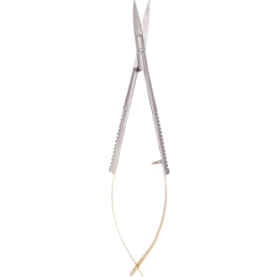 Tesoura Castroviejo com videa Curva 14cm