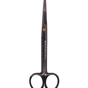Tesoura Mayo com videa e plasma de 16cm Curva Preta