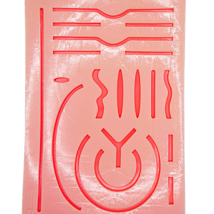 Pele De Sutura Cirúrgica, Almofada Para Treinamento 17x12cm