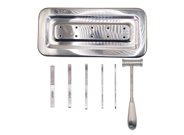 Kit de 5 Cinzeis e martelo