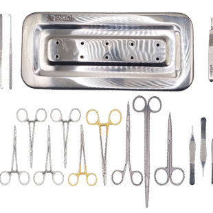 Kit para Ritidoplastia Com 18 Peças