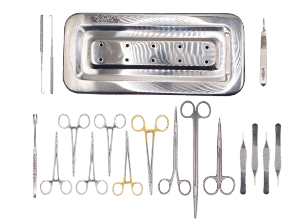 Kit para Ritidoplastia Com 18 Peças