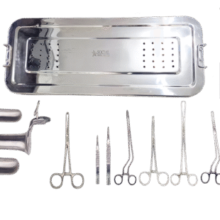 Kit para Biópsia Uterina Com 19 Peças