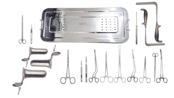 Kit para Biópsia Uterina Com 19 Peças