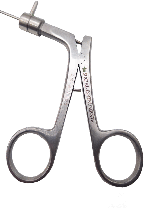 Pinça Micro laringe Sacabocado 360° Graus Reta 30cm - Image 2