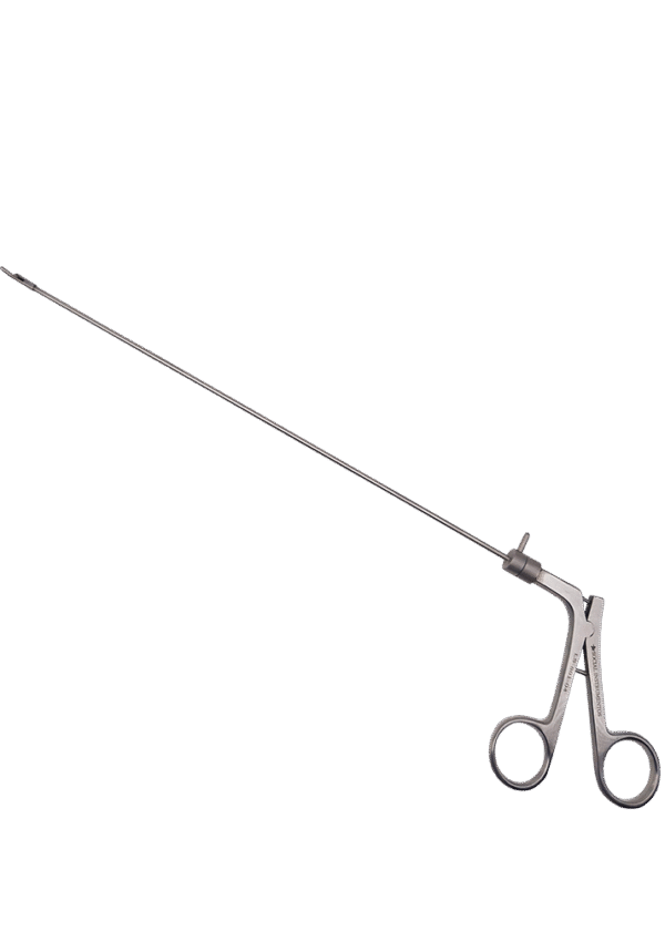 Tesoura Micro laringe Inclinada 45° graus, 360° Graus, 30cm