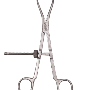 Pinça de redução com pontas e trava 18cm