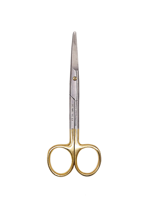 Tesoura Metzembaum Curva com vídea 20cm
