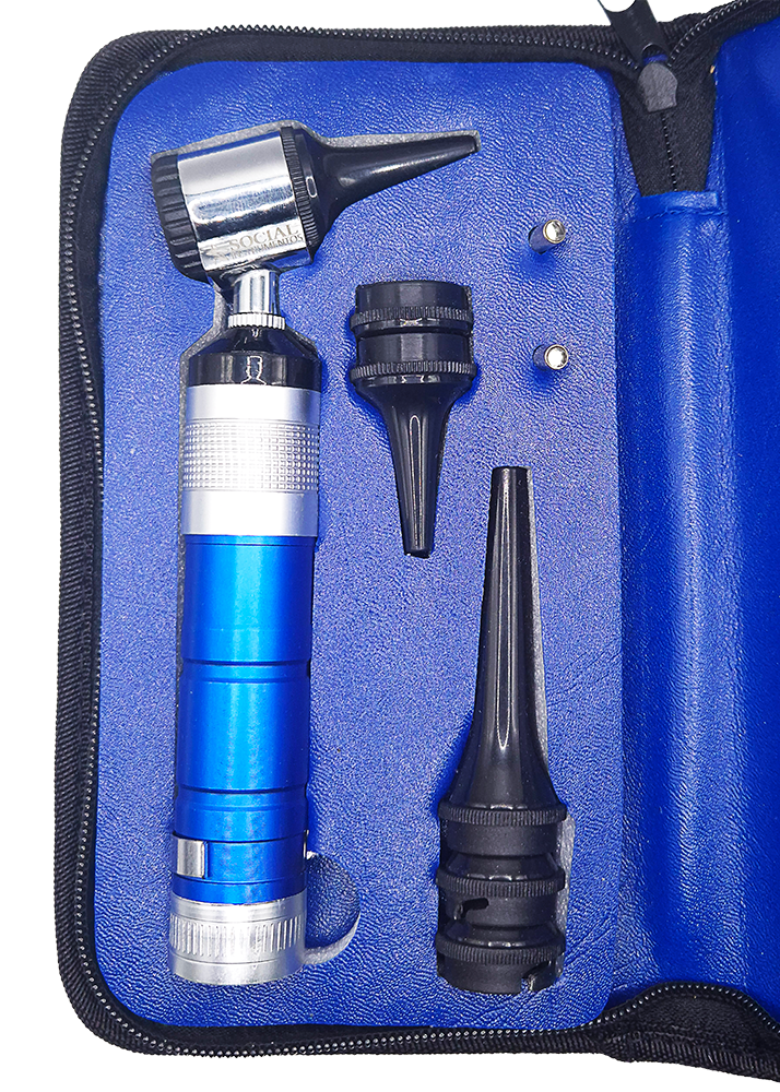 Otoscópio Metálico Profissional Led Varias Cores