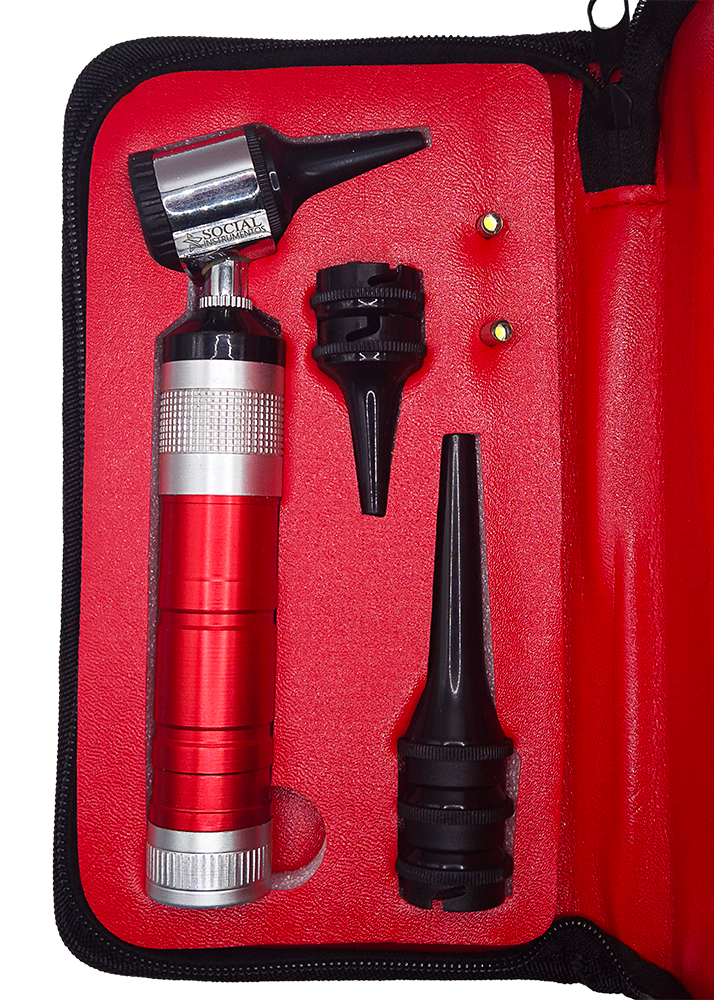 Otoscópio Metálico Profissional Led Varias Cores - Imagem 5