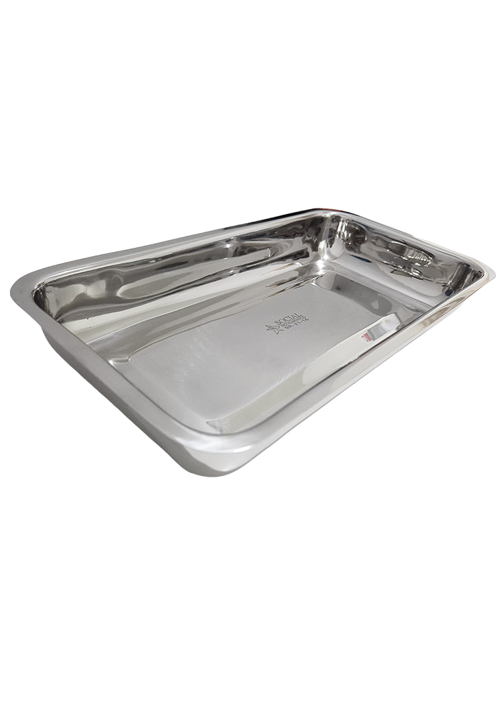 Bandeja Inox Para Instrumental 31x16x04cm - Imagem 2