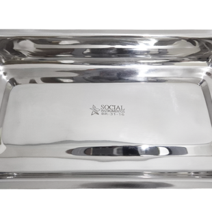 Bandeja Inox Para Instrumental 31x16x04cm